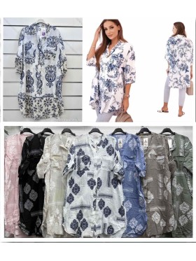 Tuniki damskie wlolskie,size uni ,paczka 6szt, mix kolor