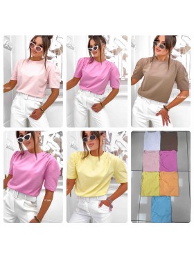 Bluzki damskie polsskie,size s-l,paczka 4szt, mix kolor