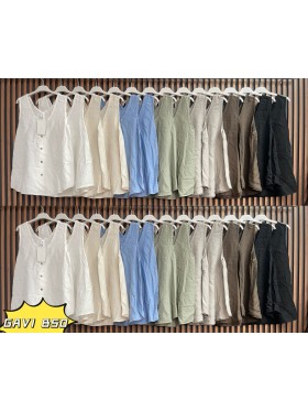 Bluzki damskie wlolskie,size uni ,paczka 6szt, mix kolor
