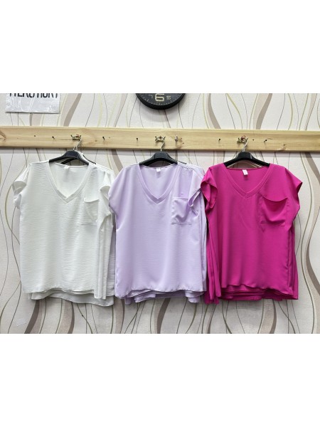 Bluzki damskie polskie,size s-xl,paczka 4szt, 1kolor