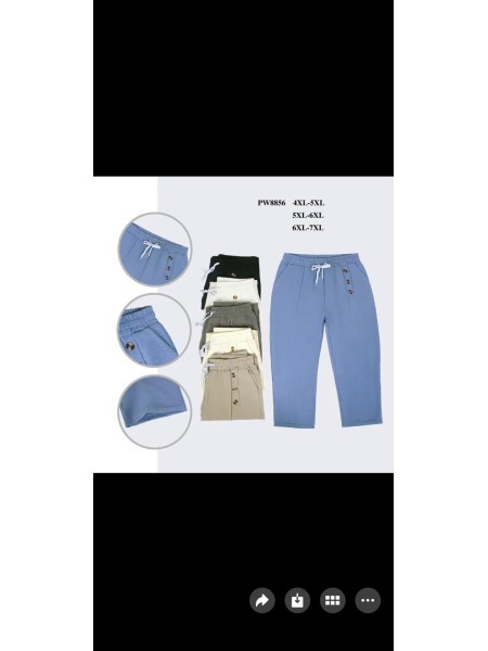 Rybaczki damskie ,  Size 4-7XL ,paczka 12szt,MIX kolor