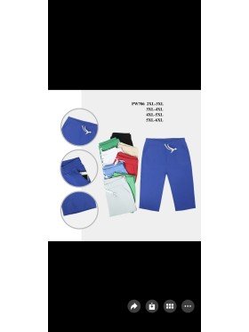 Rybaczki damskie ,  Size 2-6XL ,paczka 12szt,MIX kolor