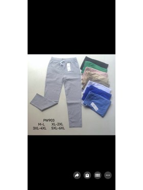 Spodnie damskie ,  SizeM-6XL ,paczka 12szt,MIX kolor