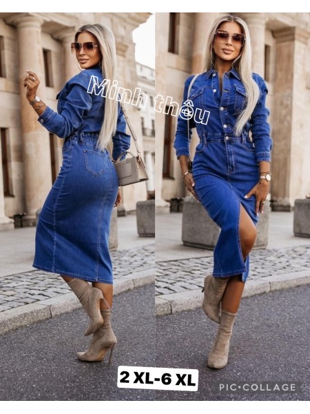 Sukienki Jeansowe damskie ,size 2-6XL, paczka 10szt,