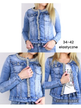 Kurtki Jeansowe damskie , size 34-42 paczka 10szt,