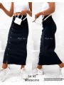 f Spódnica długa jeansowa damska , size 34-42 paczka 10szt,