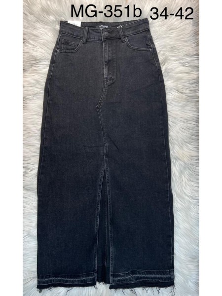 Spódnica długa jeansowa damska , size 34-42 paczka 10szt,