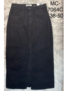 Spódnica długa jeansowa damska , size 38-50 paczka 10szt,