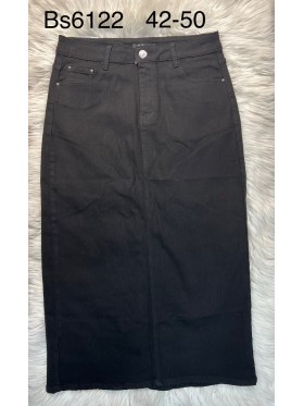 Spódnica długa jeansowa damska , size 42-50 paczka 10szt,