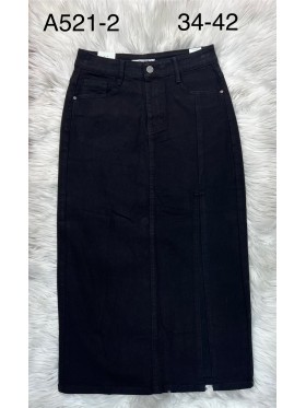 Spódnica długa jeansowa damska , size 34-42 paczka 10szt,