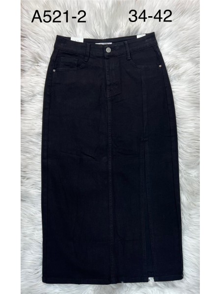 Spódnica długa jeansowa damska , size 34-42 paczka 10szt,