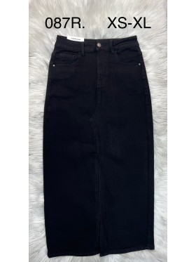 Spódnica długa jeansowa damska , size XS-XL paczka 10szt,