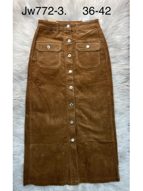 Spódnica długa jeansowa damska , size 36-42 paczka 10szt,