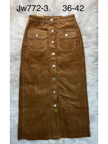 Spódnica długa jeansowa damska , size 36-42 paczka 10szt,