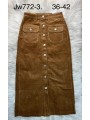 Spódnica długa jeansowa damska , size 36-42 paczka 10szt,