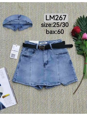 Spódnica krótka jeansowa damska ,size 25-30, paczka 12szt,