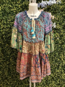 Sukienki  jedwad damskie , size UNI paczka 10szt,mix kolor