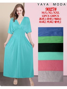 Sukienki   damskie , size M-2XLpaczka 12szt,mix kolor