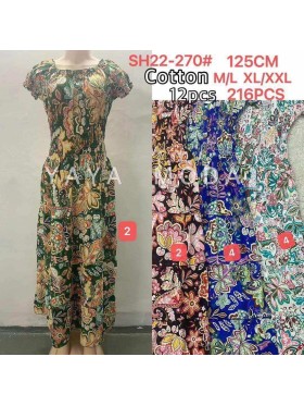 Sukienki   damskie , size M-2XLpaczka 12szt,mix kolor