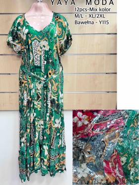 Sukienki   damskie , size M-2XLpaczka 12szt,mix kolor