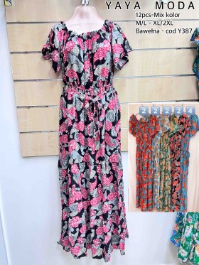 Sukienki   damskie , size M-2XLpaczka 12szt,mix kolor