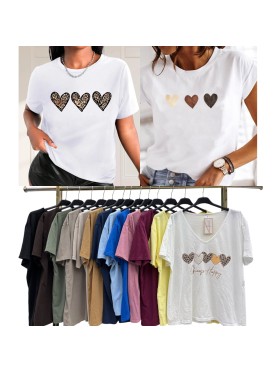 Bluzki damskie wlolskie,size uni ,paczka 6szt, mix kolor