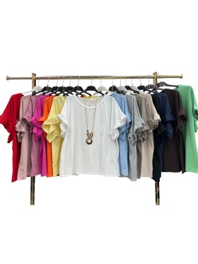 Bluzki damskie wlolskie,size uni ,paczka 6szt, mix kolor