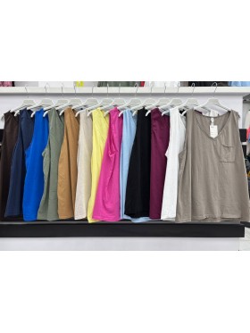Bluzki damskie wlolskie,size uni ,paczka 6szt, mix kolor
