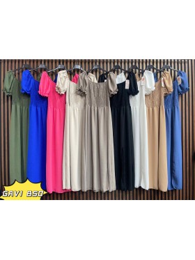 Sukienki damskie wlolskie,size uni ,paczka 6szt, mix kolor