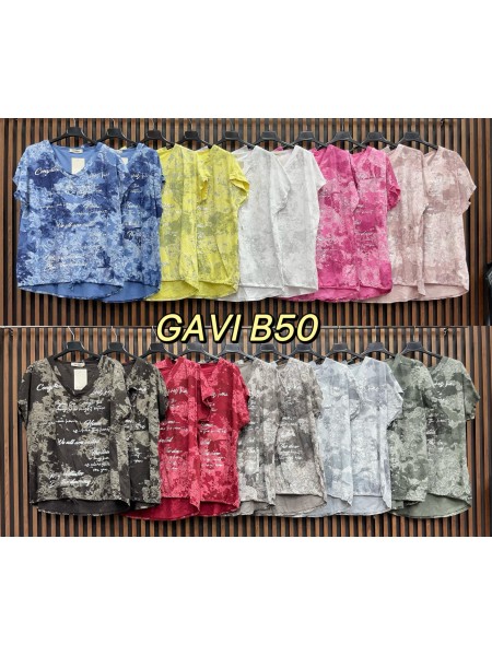 Bluzki damskie wlolskie,size uni ,paczka 6szt, mix kolor