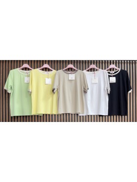 Bluzki damskie wlolskie,size uni ,paczka 6szt, mix kolor