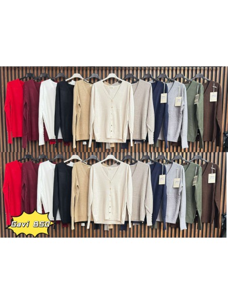 Swetry damskie wlolskie,size uni ,paczka 6szt, mix kolor