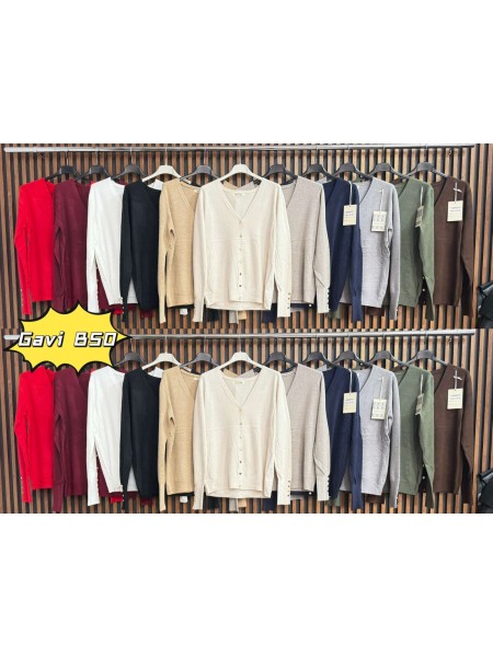 Swetry damskie wlolskie,size uni ,paczka 6szt, mix kolor
