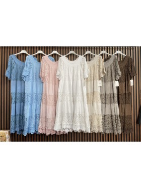 Sukienki damskie wlolskie,size uni ,paczka 6szt, mix kolor