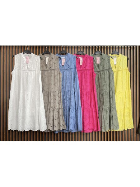 Sukienki damskie wlolskie,size uni ,paczka 6szt, mix kolor