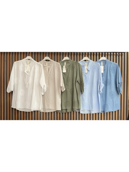 Bluzki damskie wlolskie,size uni ,paczka 6szt, mix kolor