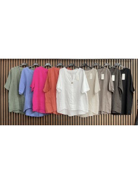 Bluzki damskie wlolskie,size uni ,paczka 6szt, mix kolor