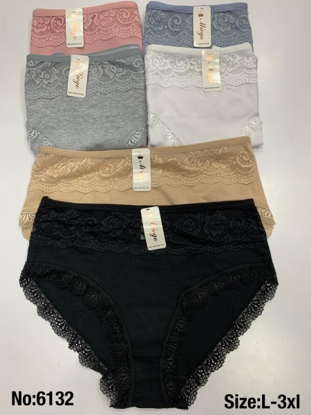 Majtki damskie, size L-3xl paczka 24szt ,mix kolor