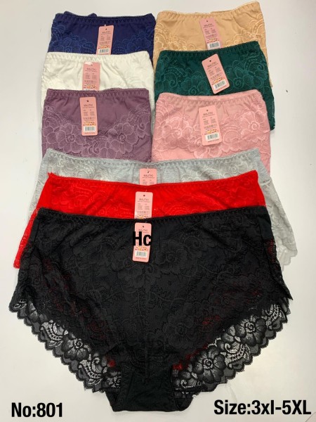Majtki damskie, size 3-5xl paczka 24szt ,mix kolor