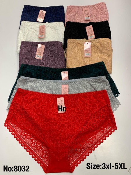 Majtki damskie, size 3-5xl paczka 24szt ,mix kolor