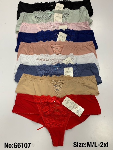 Majtki damskie, size M-2xl paczka 24szt ,mix kolor