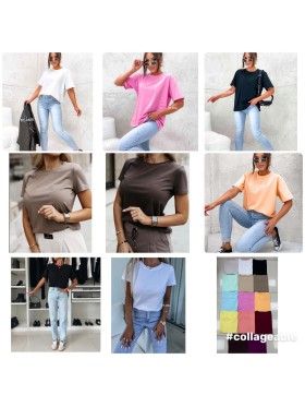 Bluzki damskie polskie,size uni,paczka 6szt, mix kolor
