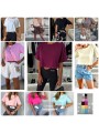 Bluzki damskie polskie,size uni,paczka 6szt, mix kolor