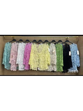 Bluzki damskie wlolskie,size uni ,paczka 6szt, mix kolor