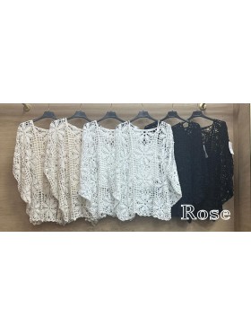 Bluzki damskie wlolskie,size uni ,paczka 6szt, mix kolor