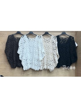 Bluzki damskie wlolskie,size uni ,paczka 6szt, mix kolor