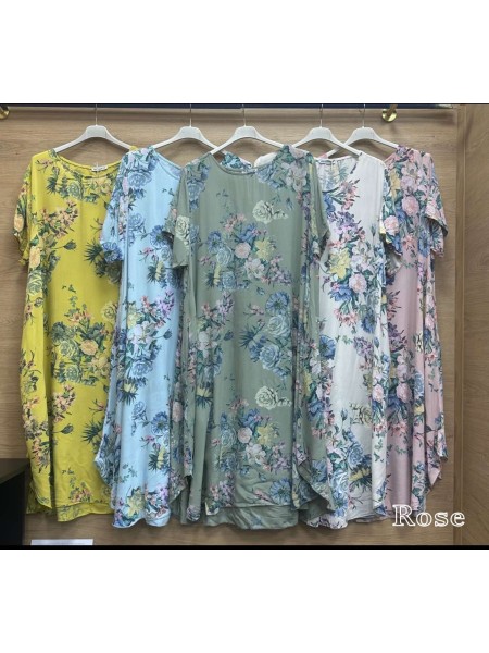 Sukienki damskie wlolskie,size uni ,paczka 6szt, mix kolor