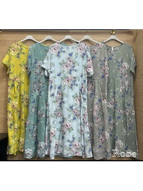 Sukienki damskie wlolskie,size uni ,paczka 6szt, mix kolor