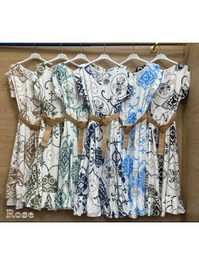Sukienki damskie wlolskie,size uni ,paczka 6szt, mix kolor