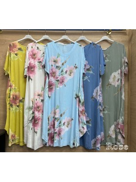 Sukienki damskie wlolskie,size uni ,paczka 6szt, mix kolor